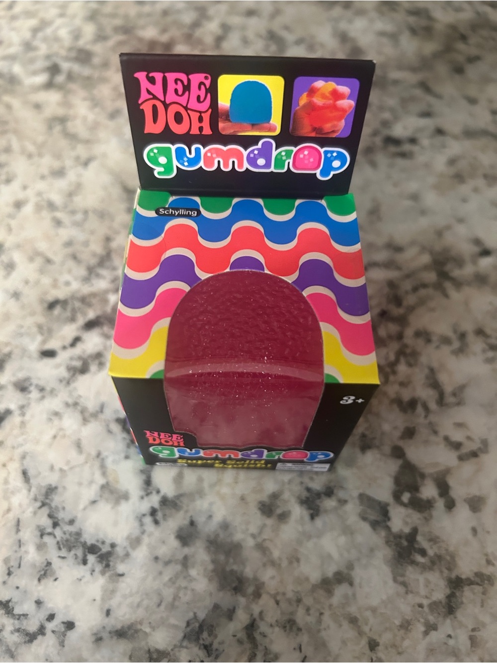 Needoh Gumdrop Pink Schylling Squishy Fidget Toy